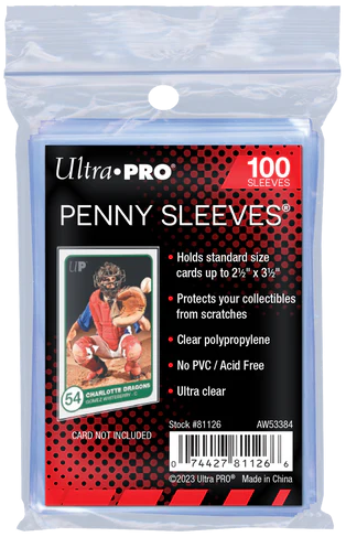 Ultra Pro Kartenhüllen - Standardgröße Penny Sleeves (100) - Transparent