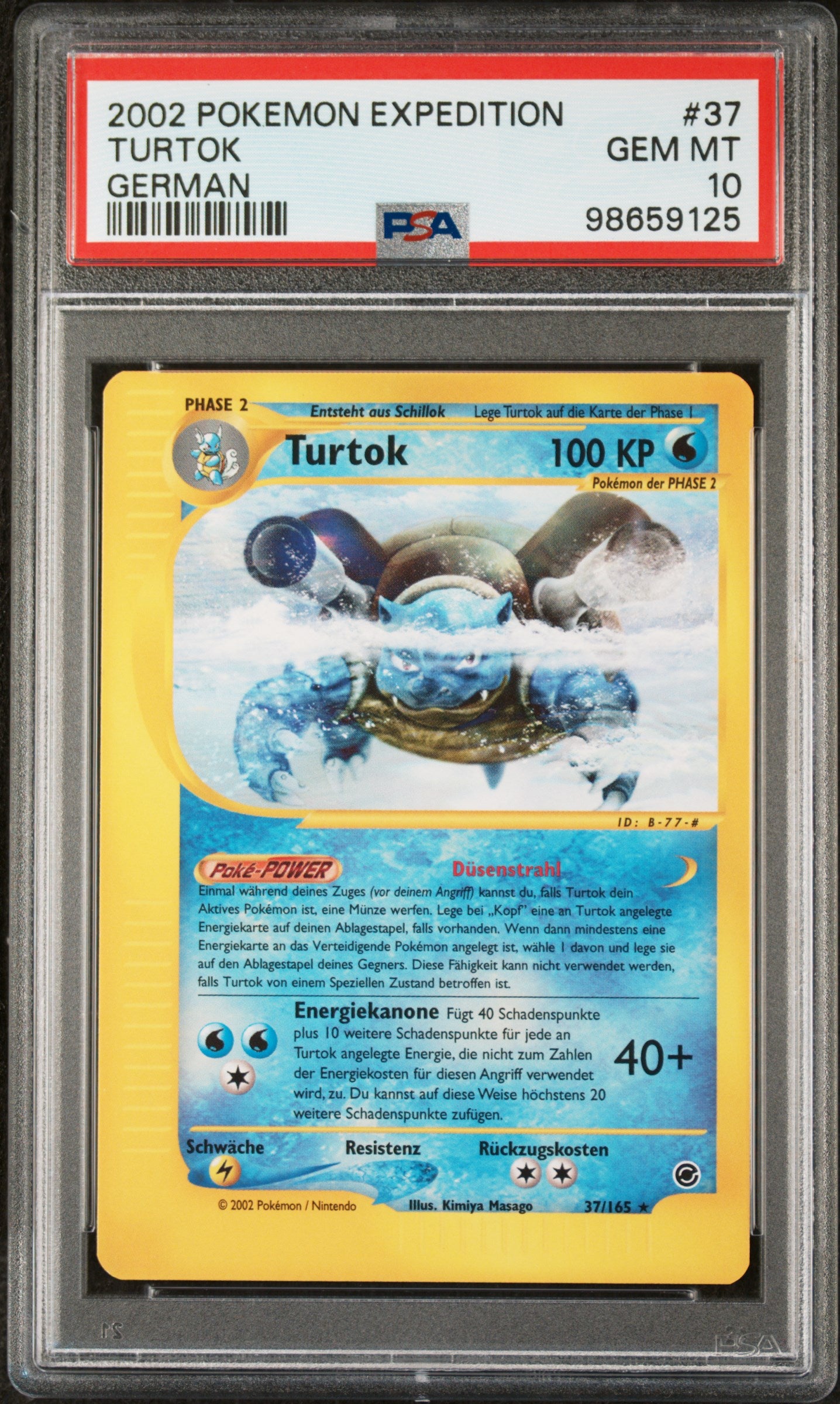 Pokemon Turtok Expedition PSA 10 Deutsch