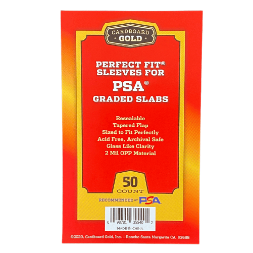 Cardboard Gold PSA Perfect Size Sleeves 50 Stück