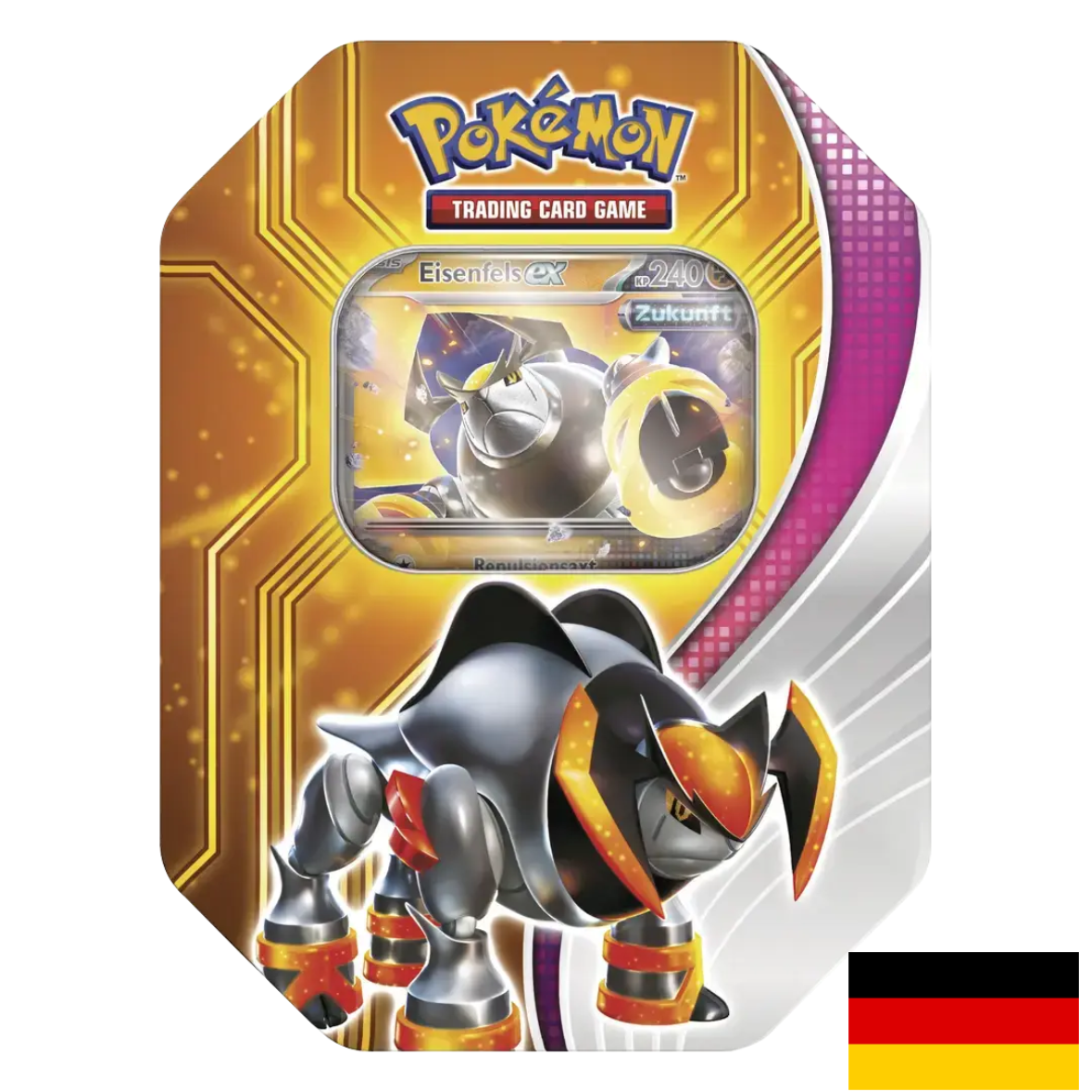 Pokemon Paradox Schicksale Eisenfels ex Tin 2024 Deutsch