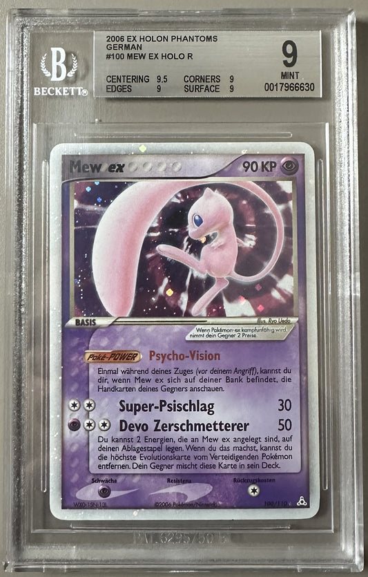 Pokemon Mew ex Holo EX Holon Phantoms BGS 9 Deutsch