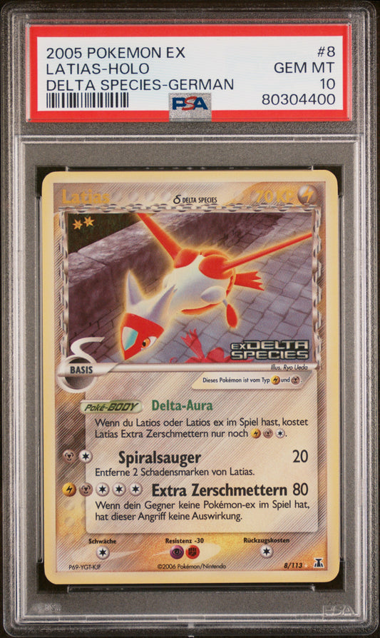 Pokemon Latias EX Delta Species Reverse PSA 10 Deutsch