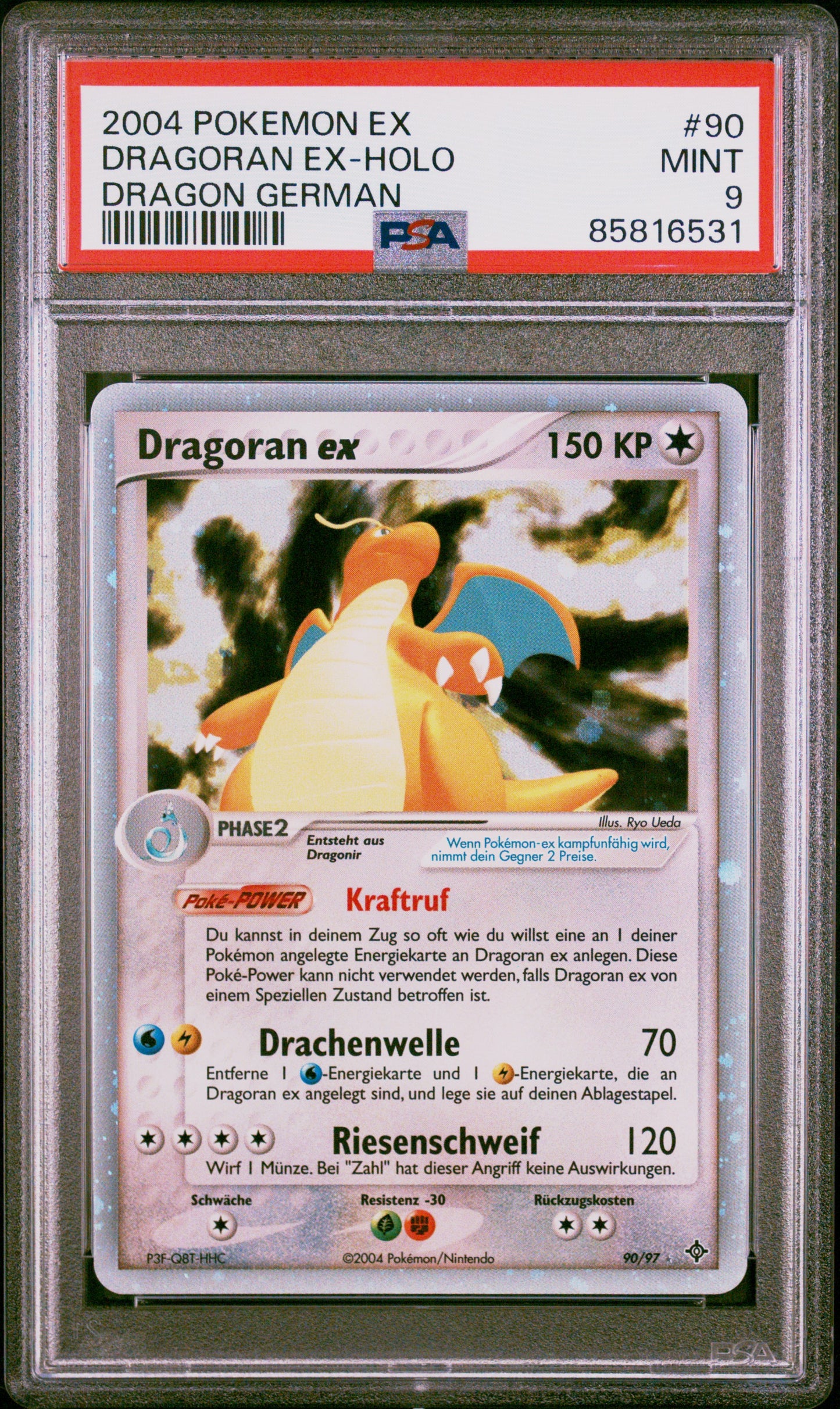 Pokemon Dragoran ex EX Drache Holo PSA 9 Deutsch
