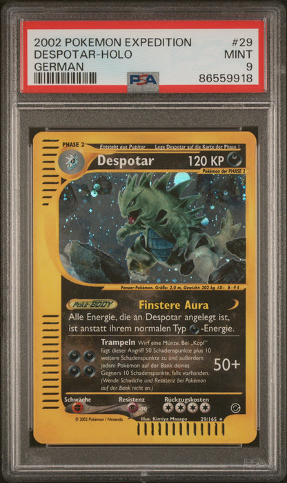 Pokemon Despotar Expedition Holo PSA 9 Deutsch