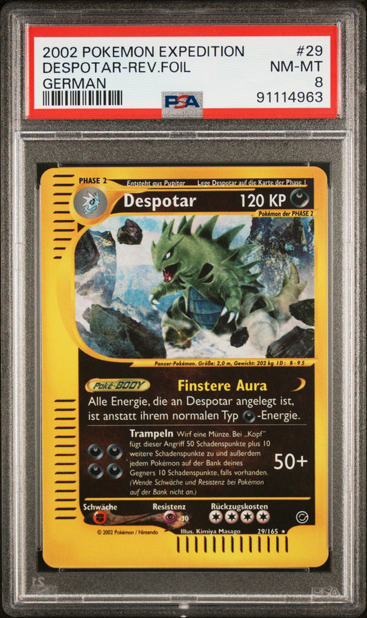 Pokemon Despotar Expedition Reverse PSA 8 Deutsch