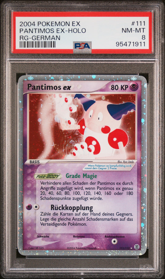 Pokemon Pantimos EX Feuerrot&Blattgrün PSA 8 Deutsch